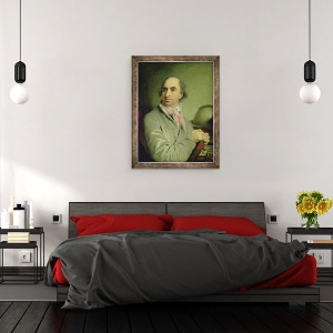 Tablou inramat - Vladimir Lukich Borovikovsky - Portretul lui Alexander Semenovitsch Chvostov 1753-1820, 60 x 80 cm - Img 3