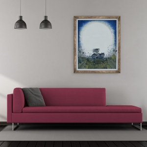 Tablou inramat - Wayne Anderson - Witch scotian pe o pisica neagra, 50 x 60 cm - Img 2