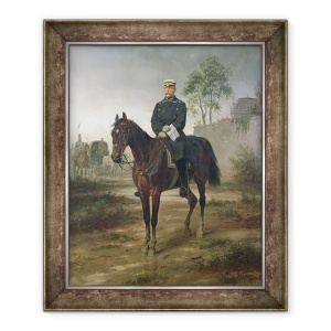 Tablou inramat - Wilhelm Camphausen - Bismarck inainte de Paris, 70 x 85 cm
