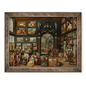 Tablou inramat - Willem van II Haecht - Apelles Pictura Campaspe, 60 x 80 cm