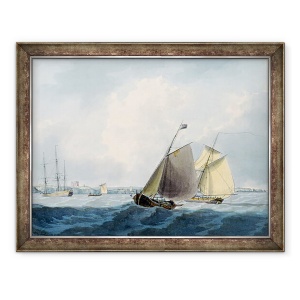 Tablou inramat - William Anderson - Transport de pe Cromer, 60 x 80 cm