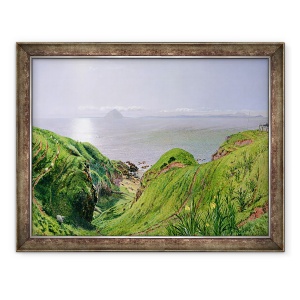 Tablou inramat - William Bell Scott - O vedere de Ailsa Craig si Insula Arran, 70 x 90 cm