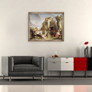 Tablou inramat - William Collins - Ziua mai, 50 x 60 cm - Img 2