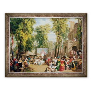 Tablou inramat - William Parrott - Bal de la ville de Paris, 70 x 90 cm