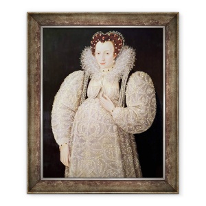 Tablou inramat - William Segar - Doamna necunoscuta, 50 x 60 cm