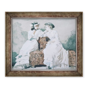 Tablou inramat - Winslow Homer - Doua doamne, 70 x 85 cm