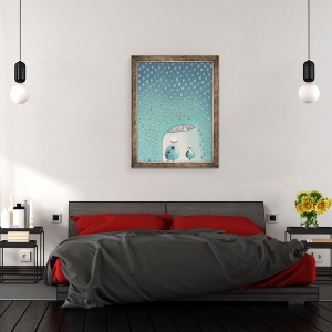 Tablou inramat - Yoyo Zhao - Aprilie Dus, 60 x 80 cm - Img 3