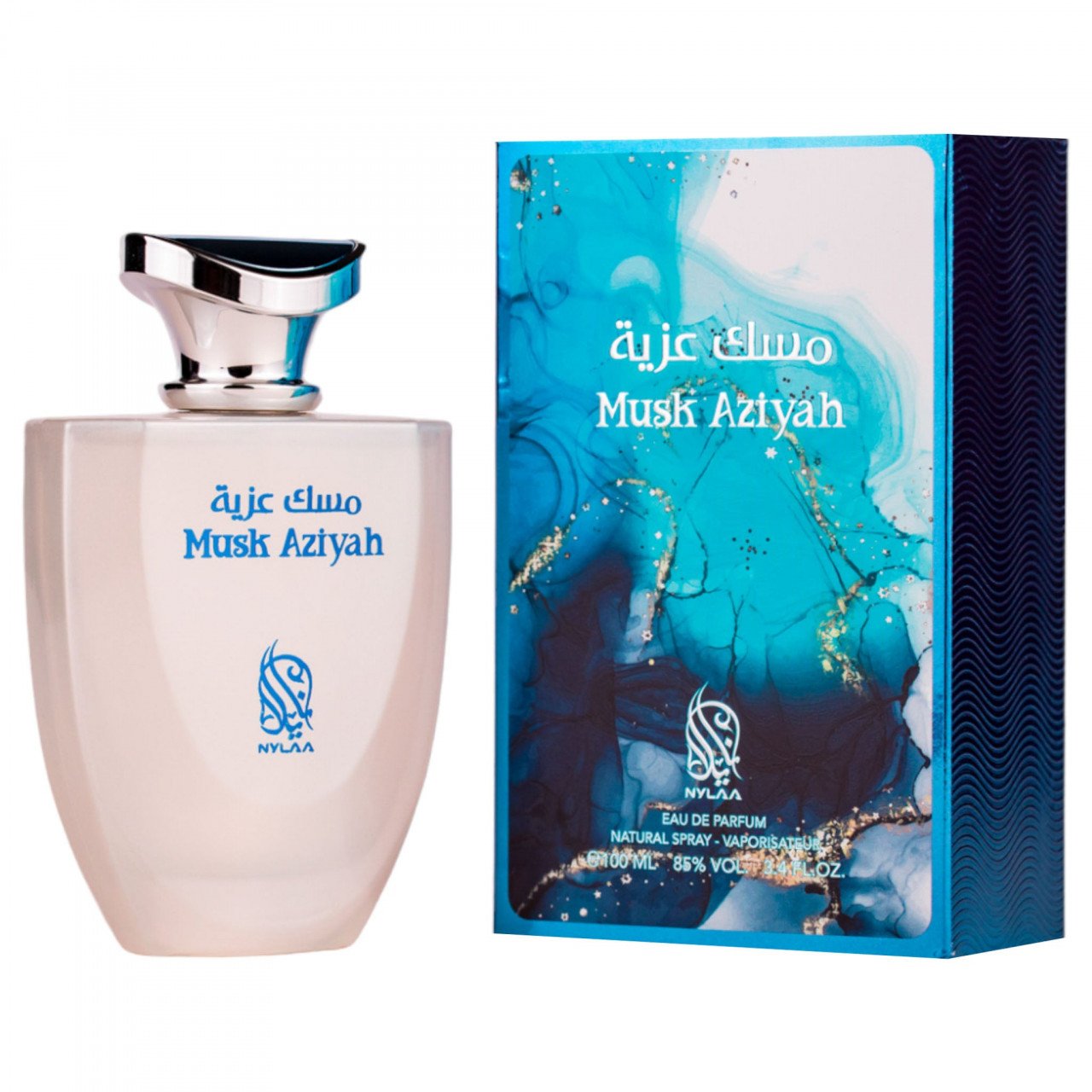 Apa de parfum Musk Aziyah by Nylaa, femei - 100 ml - 1 | YEO