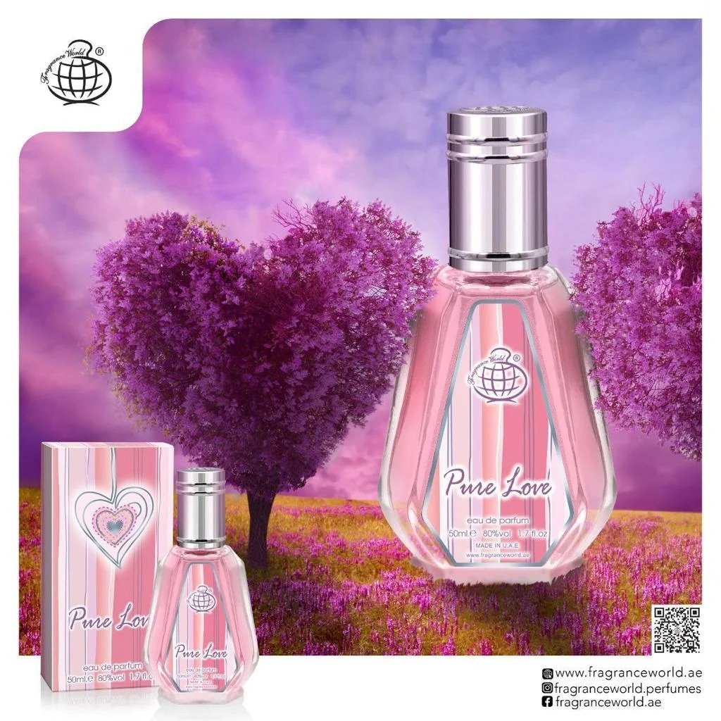 Apa de parfum Pure Love, Fragrance World, 50 ml, femei - 1 | YEO