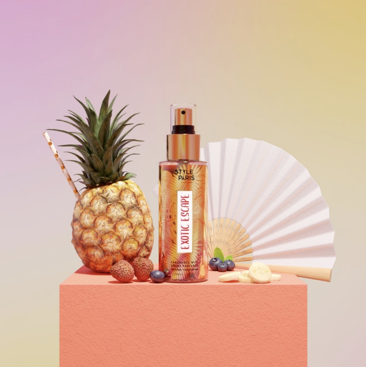 Spray de corp Exotic Escape - Style Paris, 100 ml - 2 | YEO