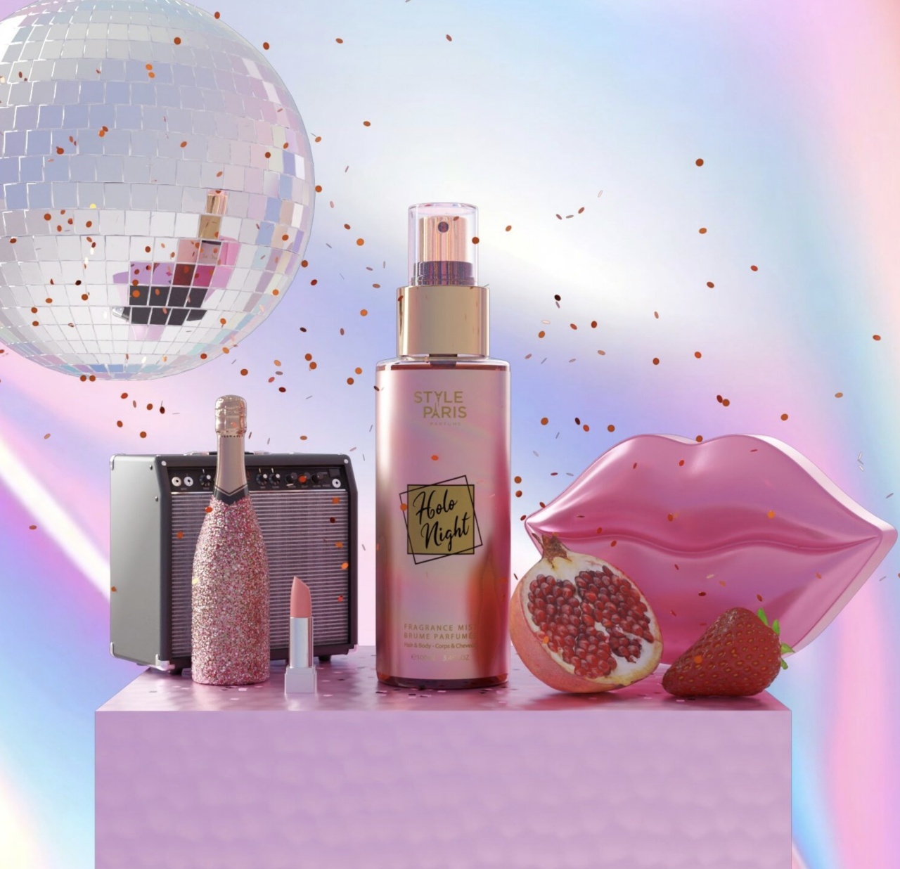 Spray de corp Holo Night - Style Paris, 100 ml - 2 | YEO