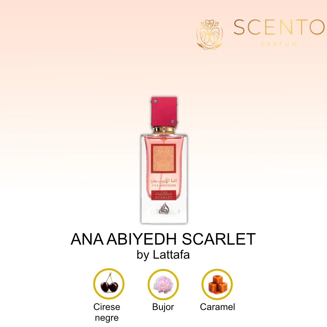 Ana Abiyedh Scarlet by Lattafa 60 ml, apa de parfum, dama - Original Dubai