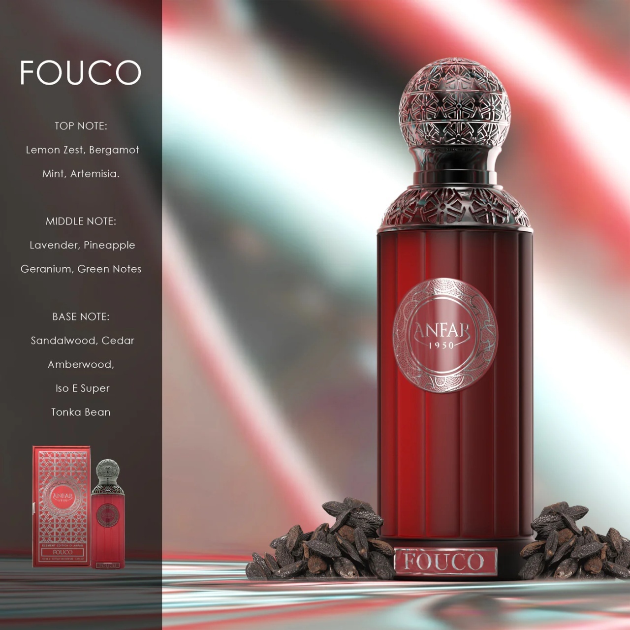 Apa de parfum ANFAR FOUCO EDP 100ML - 1 | YEO