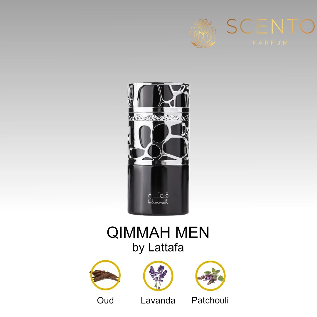 Apa de parfum, QIMMAH MEN by Lattafa, 100ml, barbati - Original Dubai