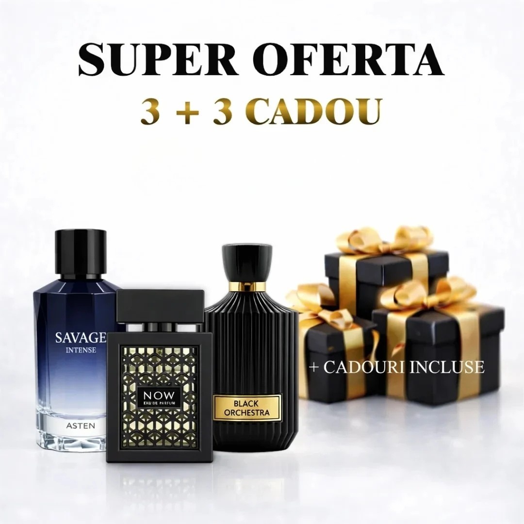 Rave Now + Savage + Black Orchestra + 3 parfumuri 100ml cadou