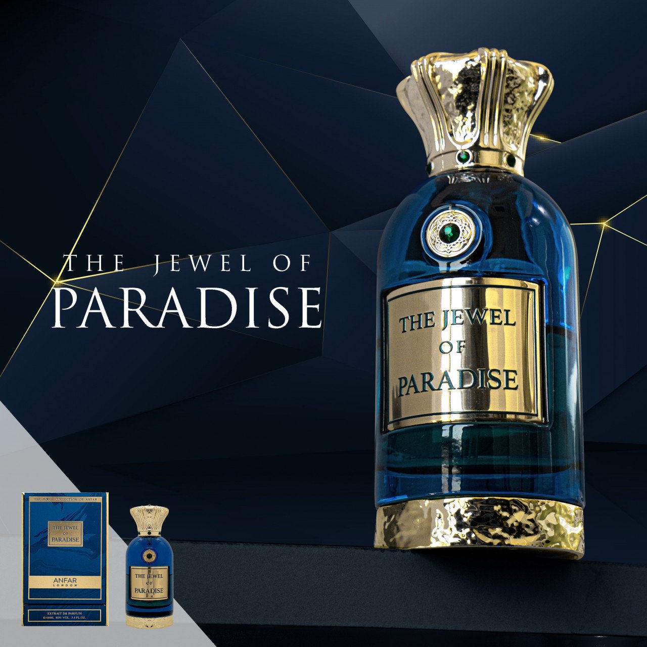 THE JEWEL OF PARADISE by ANFAR LONDON, extract de parfum, unisex, 100ML - 3 | YEO