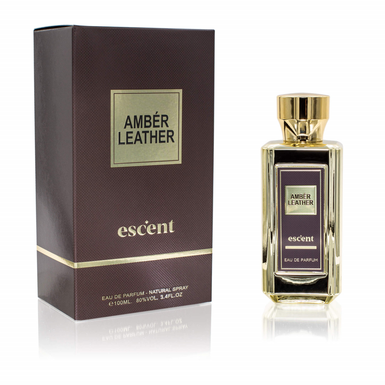 Apa de Parfum Escent Amber Leather, 100 ml, barbati - 1 | YEO