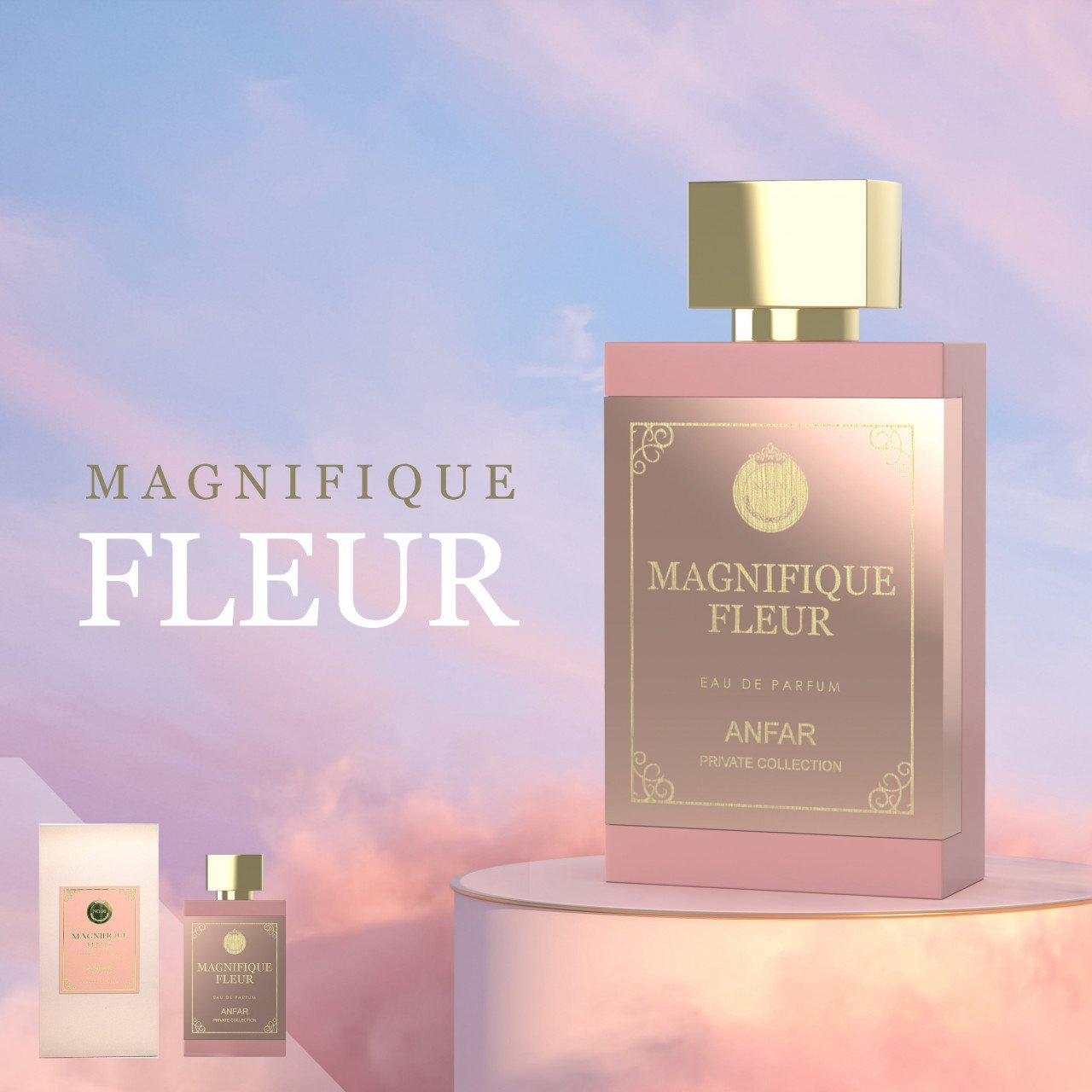 MAGNIFIQUE FLEUR by ANFAR, extract de parfum, femei, 50ML - 2 | YEO