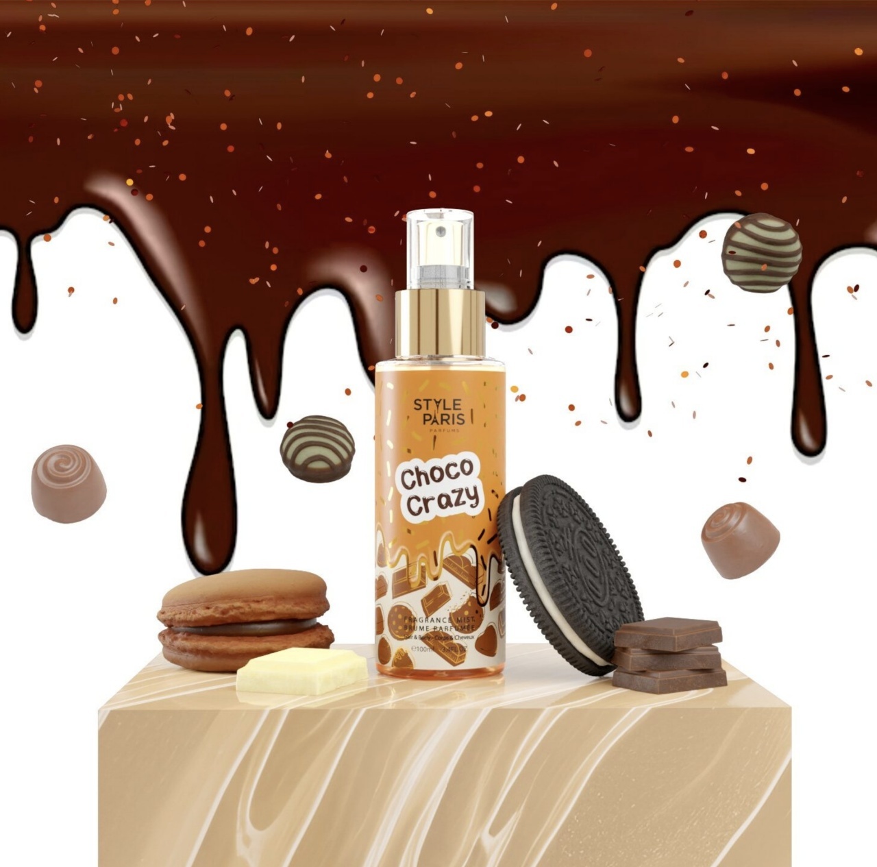 Spray de corp Choco Crazy - Style Paris, 100 ml - 3 | YEO