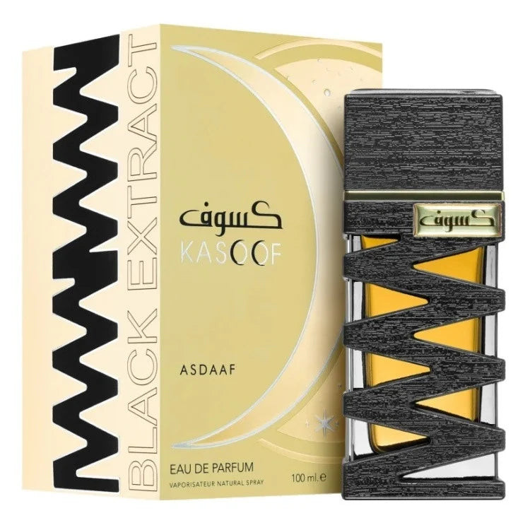 Apa de parfum, KASOOF BLACK EXTRACT by Asdaaf, 100ML, unisex - 1 | YEO