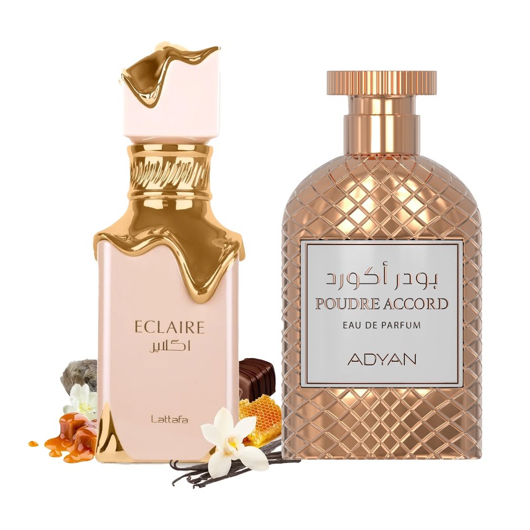 Pachet 2 produse, Eclaire Lattafa si Poudre Accord by Adyan, 100 ml