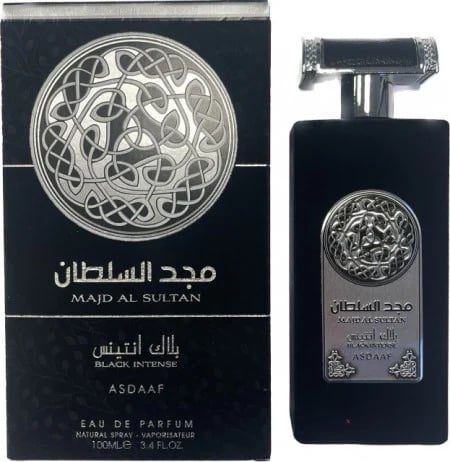 Parfum Majd Al Sultan Black Intense, apa de parfum 100 ml, barbati