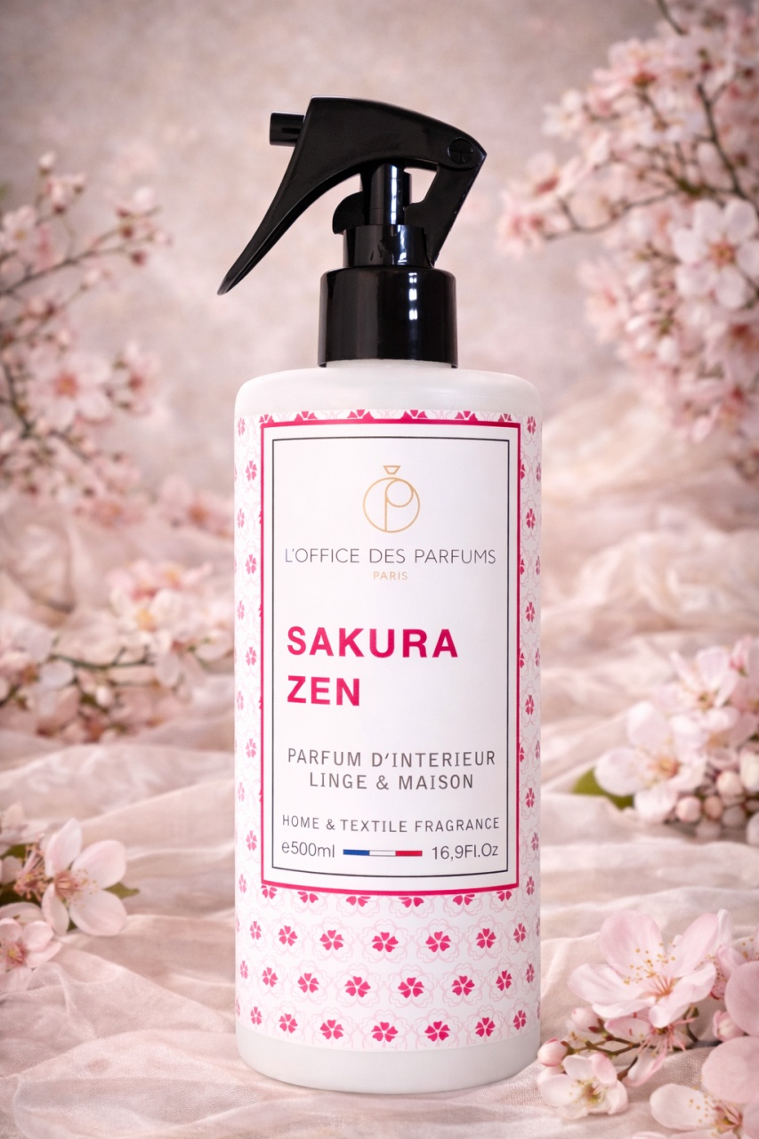 Spray de camera, L'Office des Parfums, SAKURA ZEN, 500 ml - imagine 2