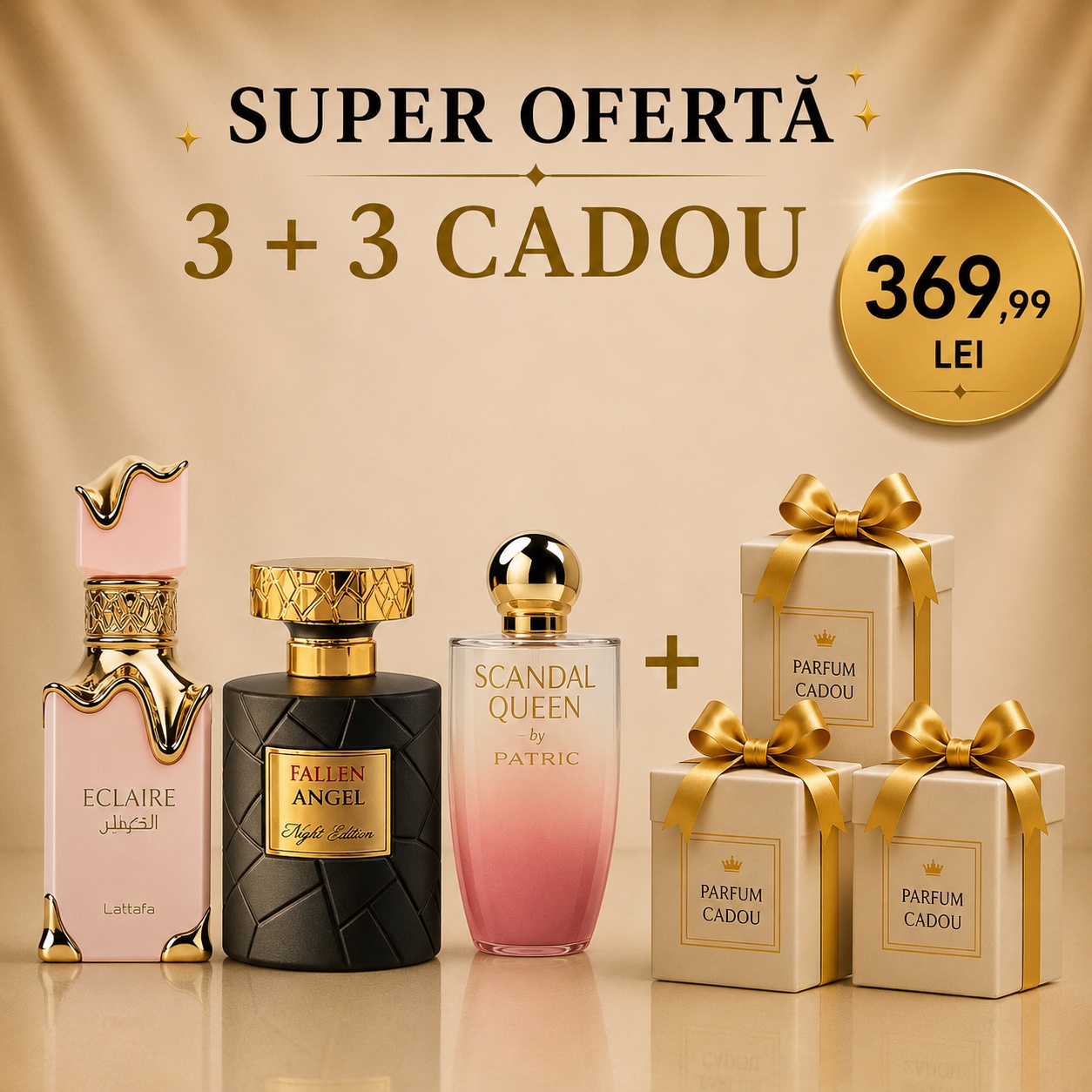 Ultimate Perfume Box – Eclaire + Fallen Angel Night Edition + Scandal Queen + 3 CADOU ?