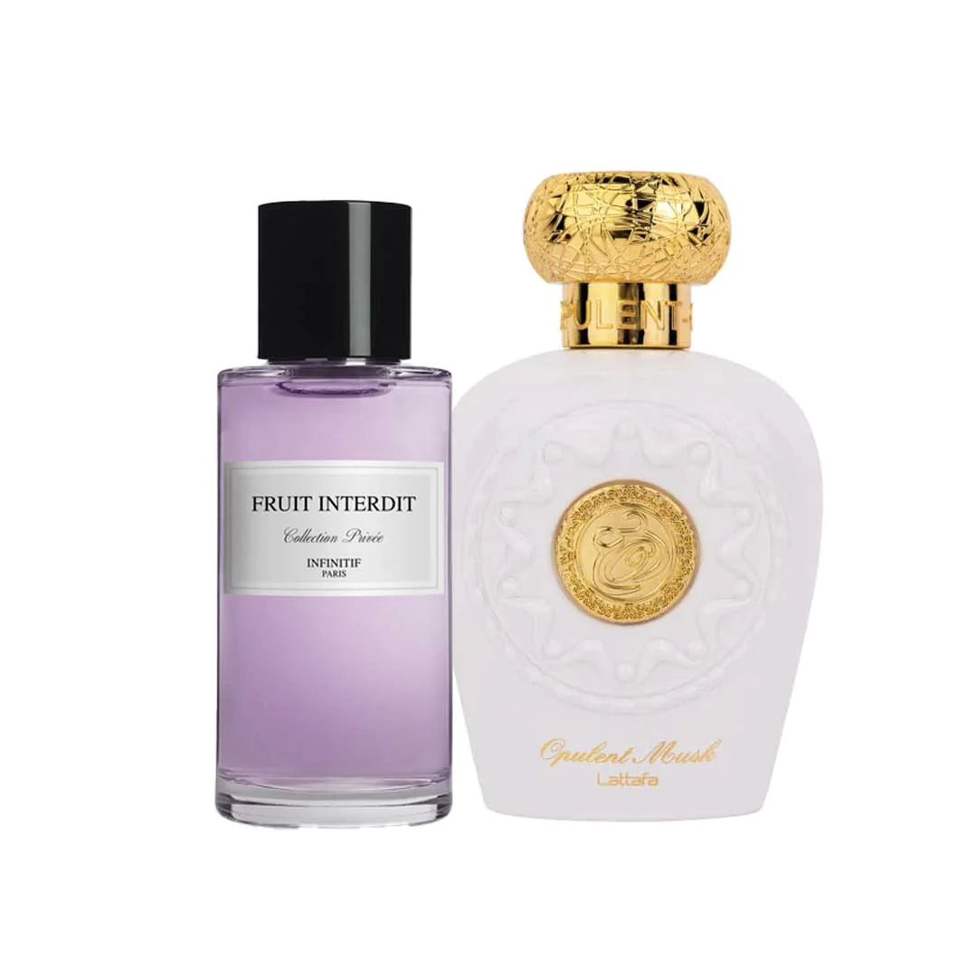 Pachet 2 parfumuri Opulent Musk 100 ml si Fruit Interdit 50 ml