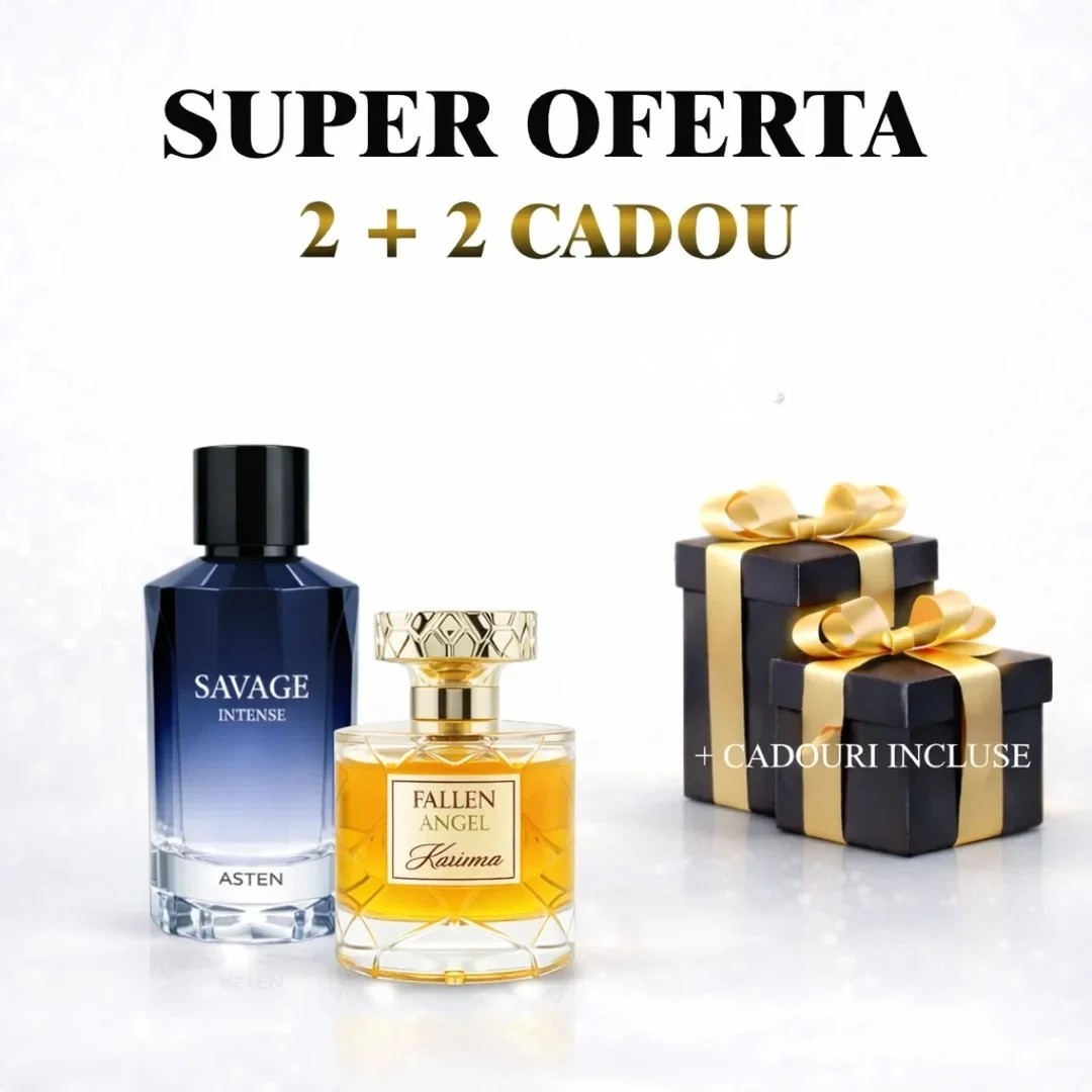Pachet Fallen Angel + Savage + 2 parfumuri cadou