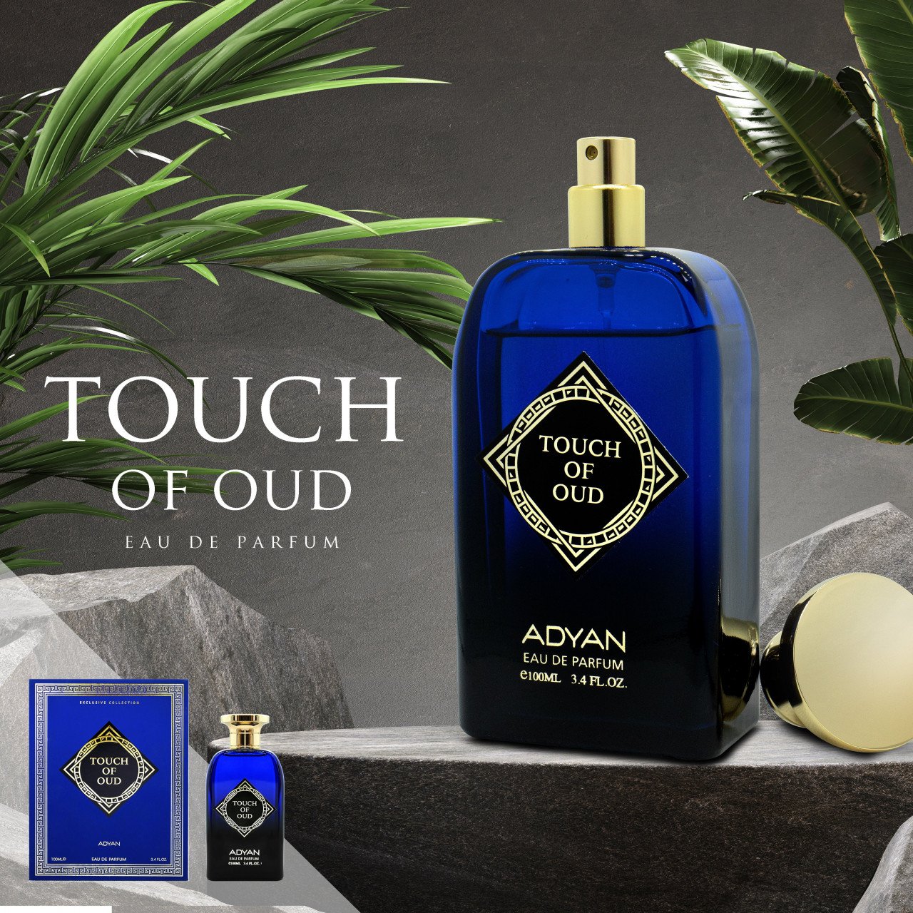 Apa de Parfum ADYAN, TOUCH OF OUD, barbati, 100ML - 1 | YEO