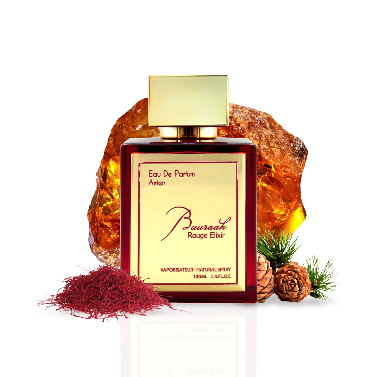 Apă de parfum Asten, Buuraak Rouge Elixir, unisex, 100ml - 1 | YEO