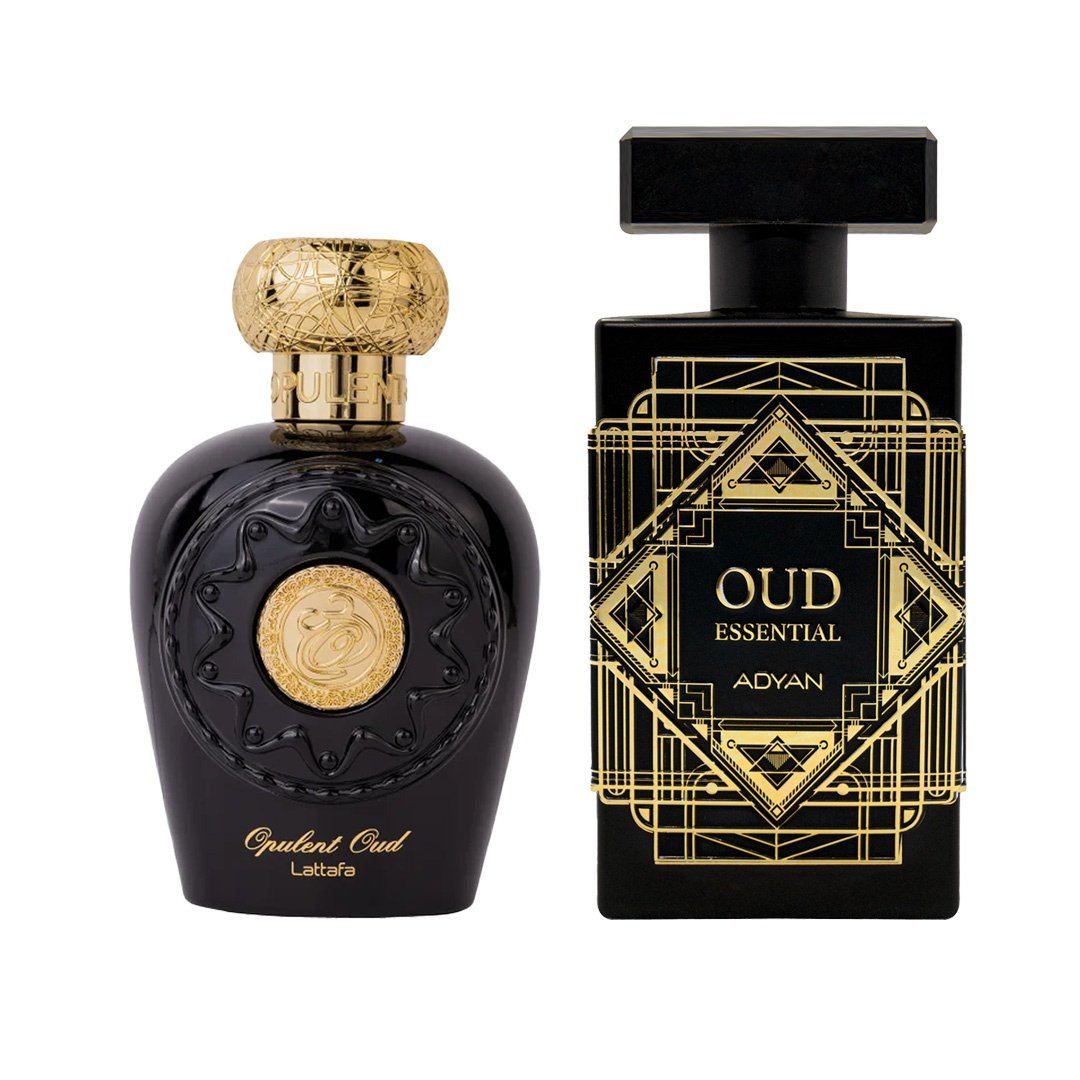 Pachet 2 produse, Oud Essential by Adyan si Opulent Oud by Lattafa, 100 ml