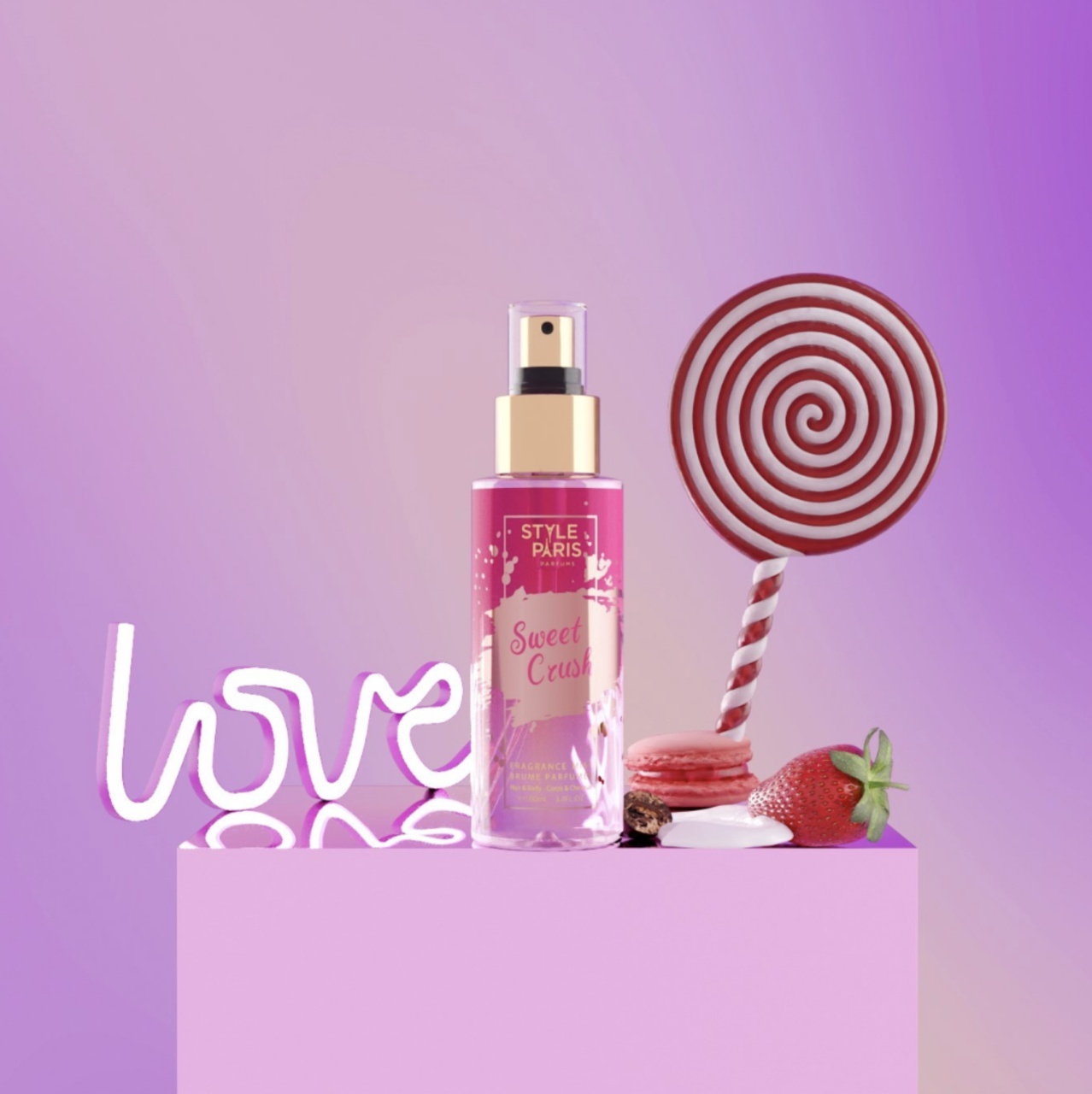 Spray de corp Sweet Crush - Style Paris, 100 ml - 2 | YEO