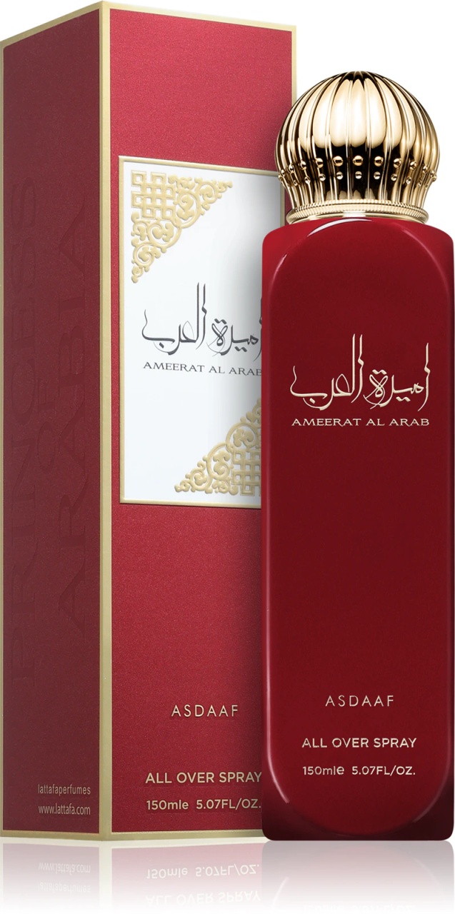 Asdaaf Ameerat Al Arab All Over Spray – Femei, 150 ml — imaginea 2