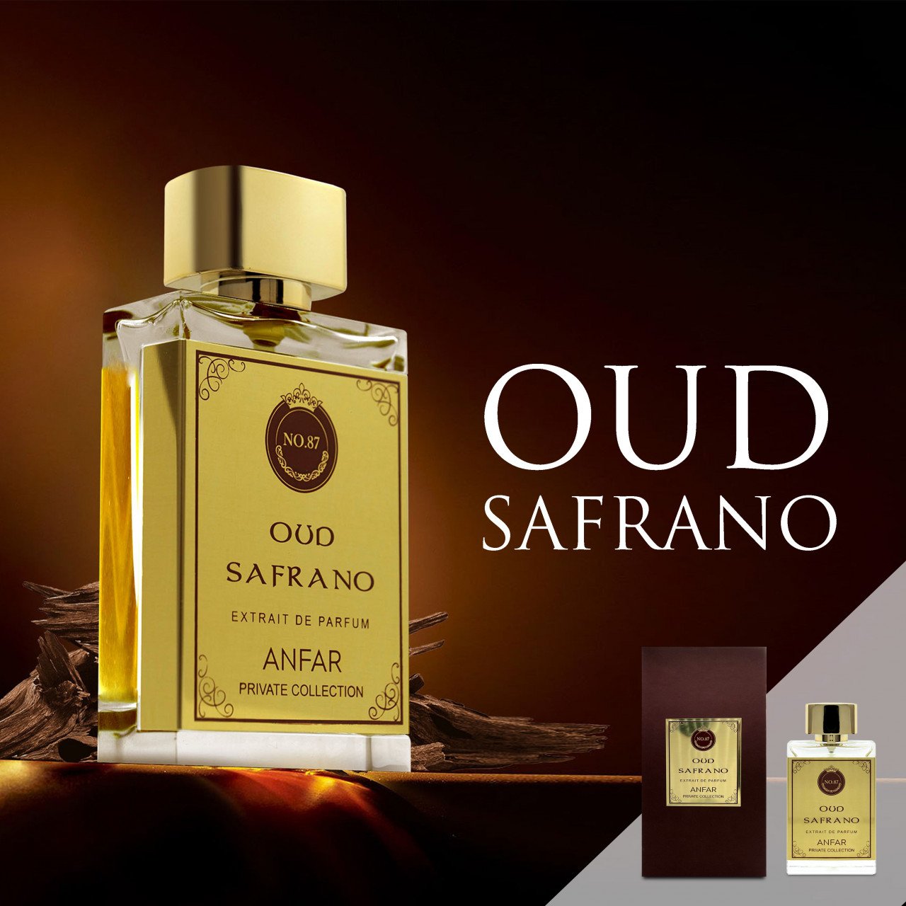 OUD SAFFRANO by ANFAR, extract de parfum, unisex, 50ML - 1 | YEO