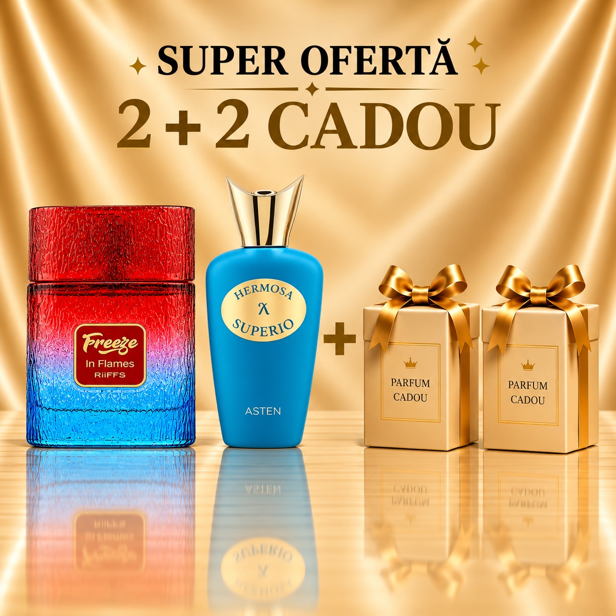 Riiffs Freeze in Flames + Hermosa Superio + 2 parfumuri cadou 100 ml