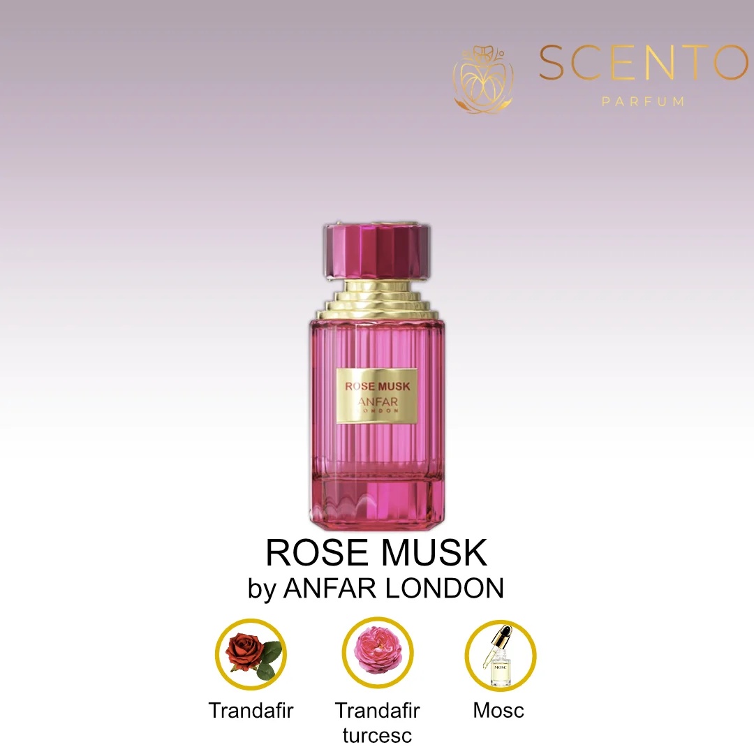 ROSE MUSK by ANFAR LONDON, apa de parfum, femei, 100ML - Original Dubai
