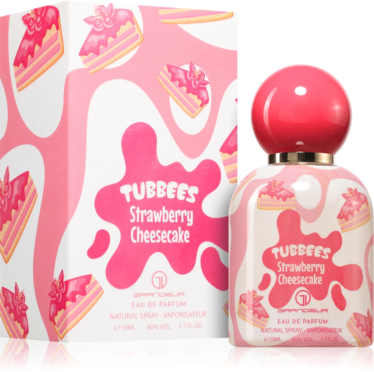 Tubbees Strawberry Cheesecake, apa de parfum, dama, 50ml - imagine 2