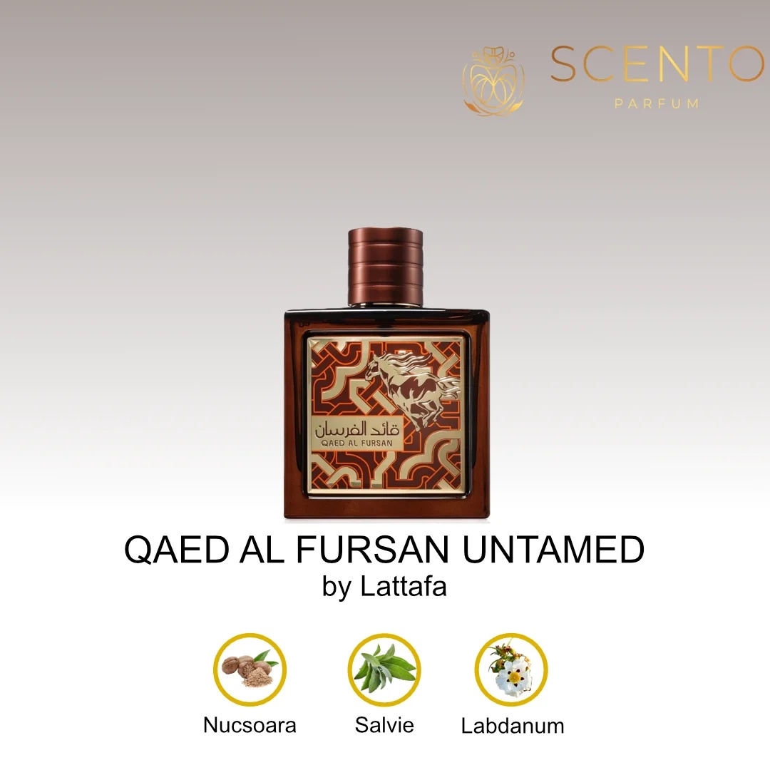 Lattafa Qaed al Fursan Untamed, apa de parfum, de barbat, 100 ml - Original Dubai