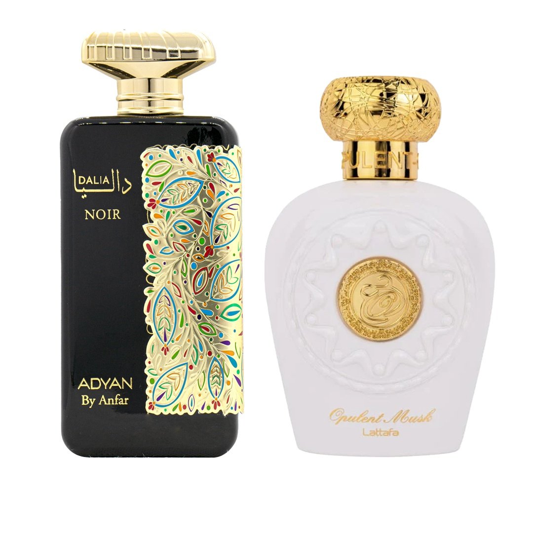 Pachet 2 produse, Dalia Noir by Adyan si Opulent Musk by Lattafa, 100 ml