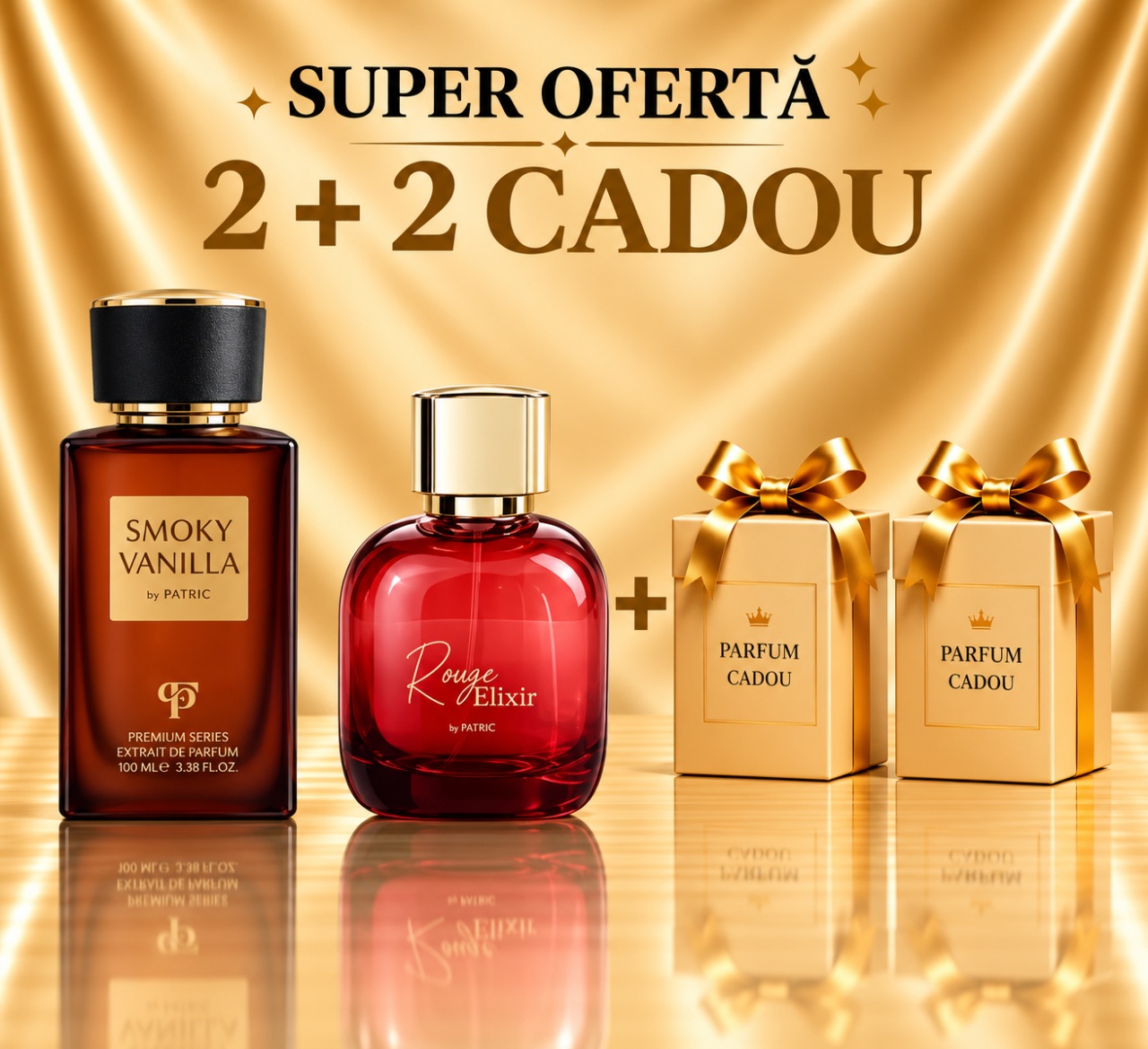 Smoky Vanilla + Rouge Elixir + 2 Parfum cadou