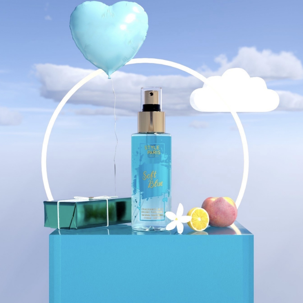 Spray de corp Soft Blue - Style Paris, 100 ml - 2 | YEO