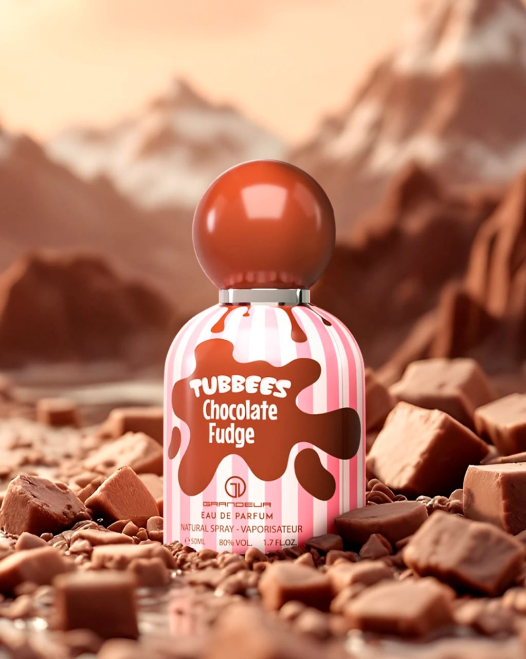 Tubbees Chocolate Fudge, apa de parfum, dama, 50ml - imagine 3