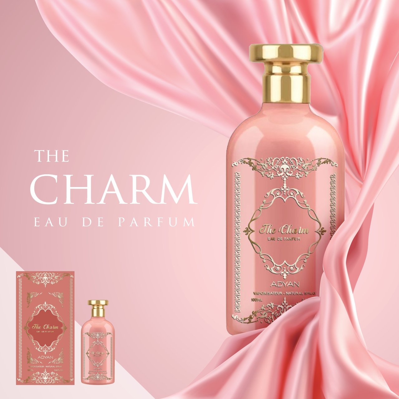 Pachet 2 parfumuri, The Charm by Adyan si Opulent Musk by Lattafa, 100 ml - 1 | YEO