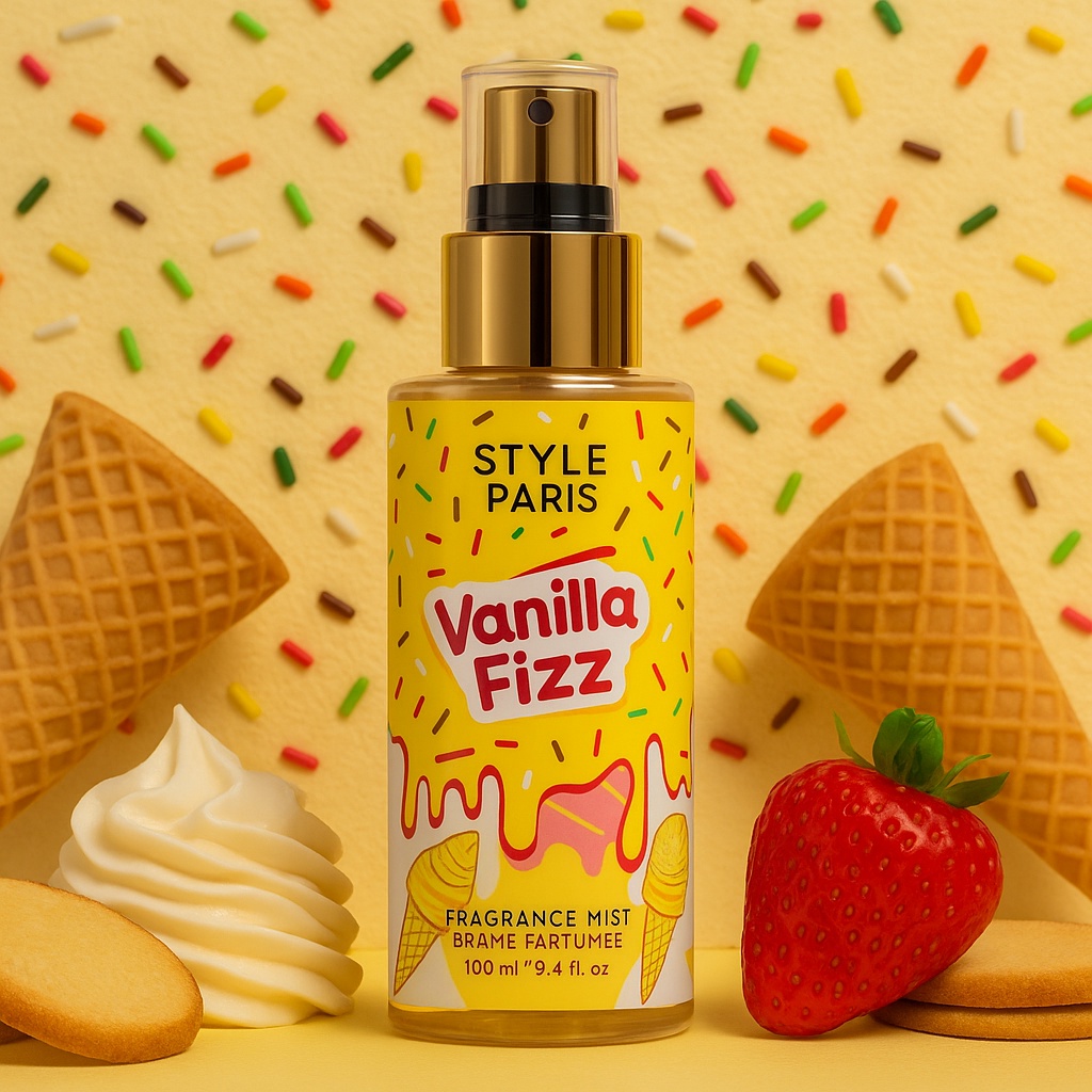 Spray de corp Vanilla Fizz - Style Paris, 100 ml