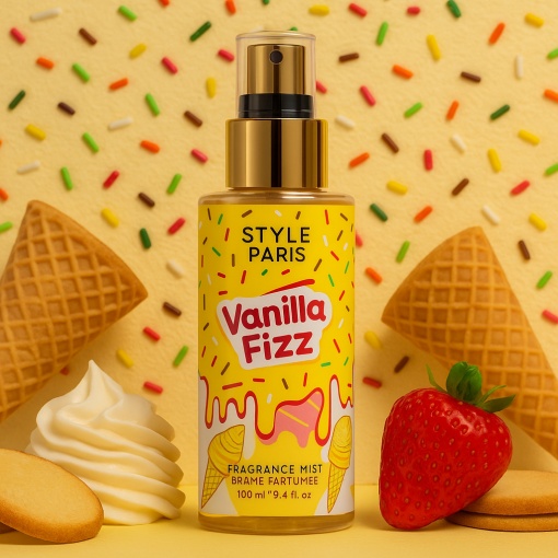 Spray de corp Vanilla Fizz - Style Paris, 100 ml