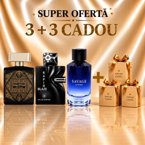 King of Oud + Rapid Braze + Savage Intense + 3 Parfumuri Cadou, 100 ml