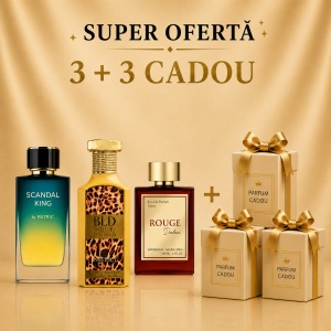 Leopard BLD + Scandal + Rouge Dubai + 3 Parfumuri Cadou 100ml