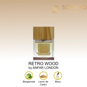 RETRO WOOD by ANFAR LONDON, extract de parfum, barbati, 100ML - Original Dubai